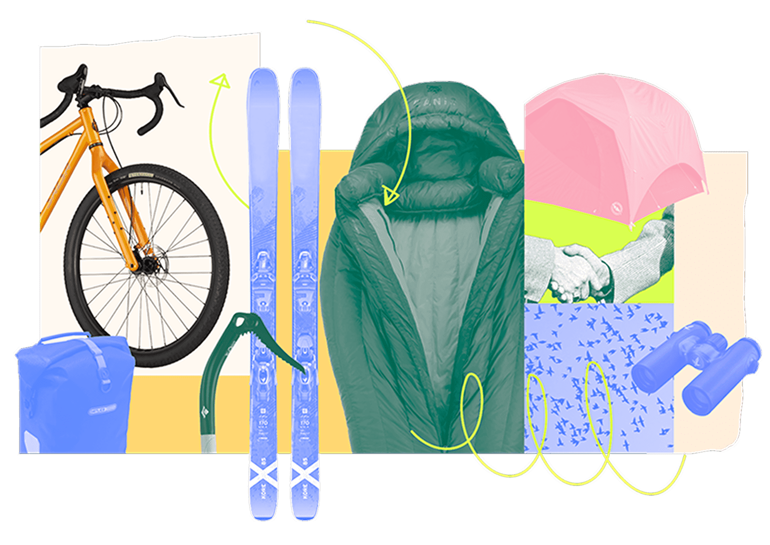 Business platform features illustration